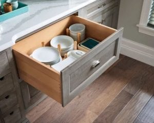 Tacoma WA Cabinets with pegboard drawer organizer